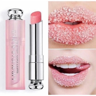 Dior Addict Lip Sugar Scrub Sweet Exfoliating Balm 3.5 g. #001 สีชมพูออริจินัล