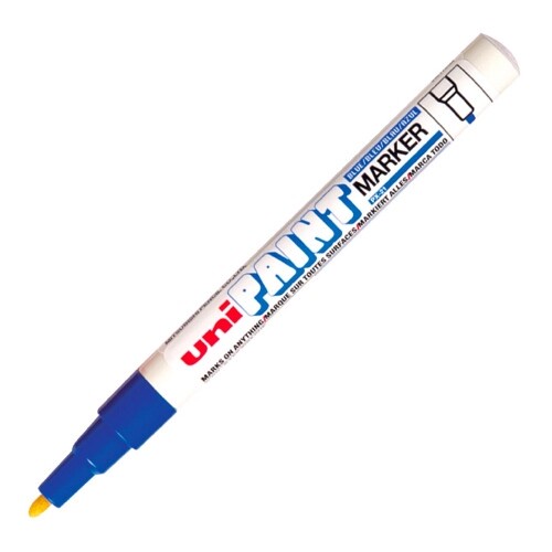 Goodchoiz ปากกาเพ้นท์ ยูนิ รุ่น PX-21 สีน้ำเงิน 1x12