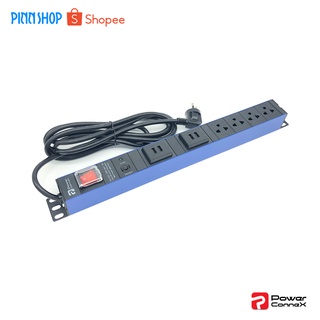 Powerconnex PXC5PHTNS-TS04UB04 POWERBAR รางไฟ ปลั๊กพ่วง ปลั๊กไฟ ( มอก. ) ขนาด 4 ช่องพร้อม USB 2.0A 4 ช่อง ปลั๊กพ่วง usb ป้องกันฟ้าผ่า ไฟกระชาก