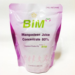 น้ำมังคุด Bim Mangosteen Juice (จำนวน 15 ซอง)