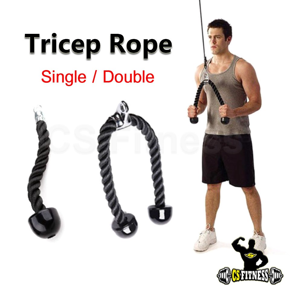 ยางยืดออกกำลังกาย สายรัด เชือกเล่นหลังแขน - Tricep Rope