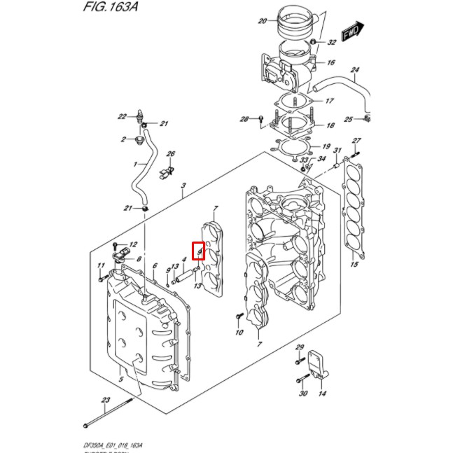 09280-10009-000 O RING,D:1.3,ID:9.8	โอริง ,D:1.3,ID:9.8 เครื่องยนต์เรือซุซุกิ Suzuki Outboard 09280-