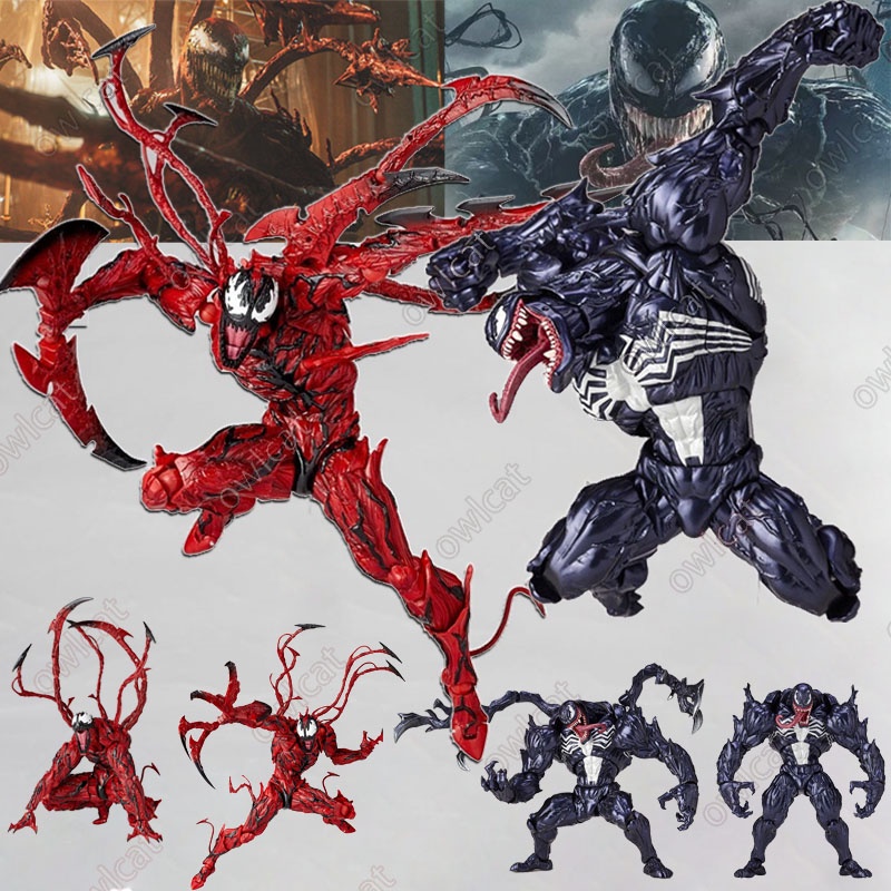 เดล Spiderman Series Venom Carnage Massacre 17cm Action Figure Complex AMAZING YAMAHI Movie Avengers Super Heroic