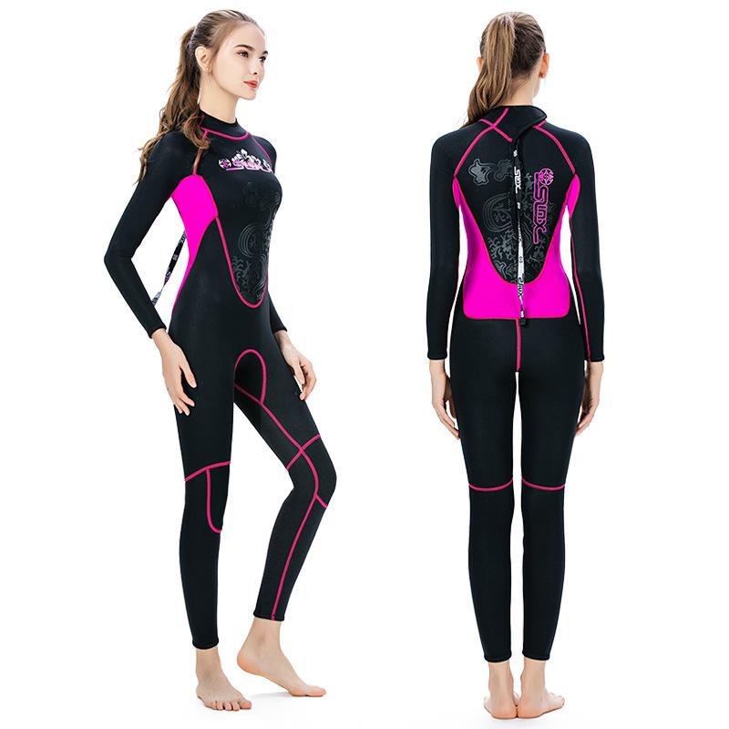 slinx wetsuit ชุดดําน้ําแขนยาว 3 มม. neoprene สําหรับผู้หญิง