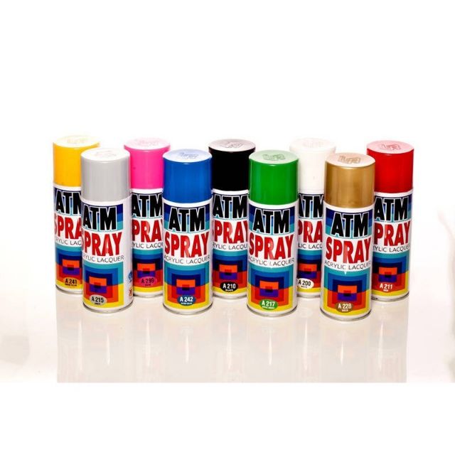 สีสเปรย์ ATM 450 cc ( ATM Spray Acrylic Lacquer  )สินค้าขายตามสภาพ