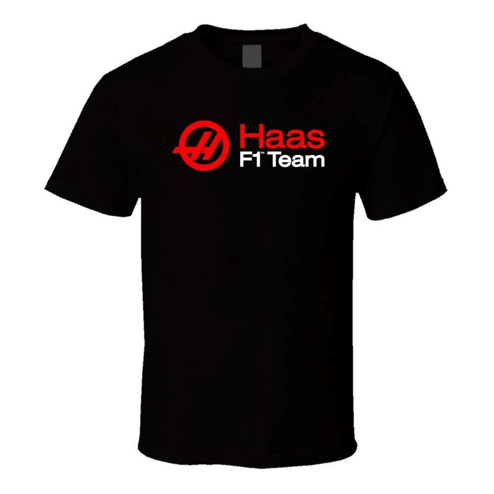 Haas F1 Racing Graphic Logo Black Black Men'S Tshirt