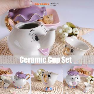 Cute Beauty And The Beast Teapots Mrs Potts Chip Tea Pot Cup Set Xmas Gifts Ceramic Teapots Set