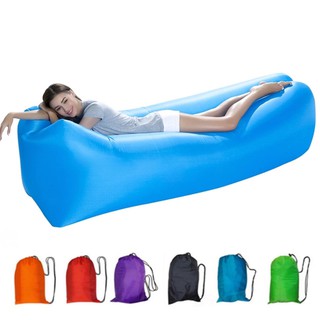 โซฟาลม sofa air bag inflatable ที่นอนเป่าลม โซฟาเป่าลม เบาะนอน แบบพกพา สะดวก ไม่ต้องสูบลม chōng qì shā fā