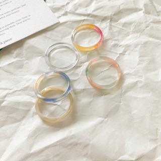 [ พร้อมส่ง ]Marble ring ( แหวนลายหินอ่อน ) - One Size