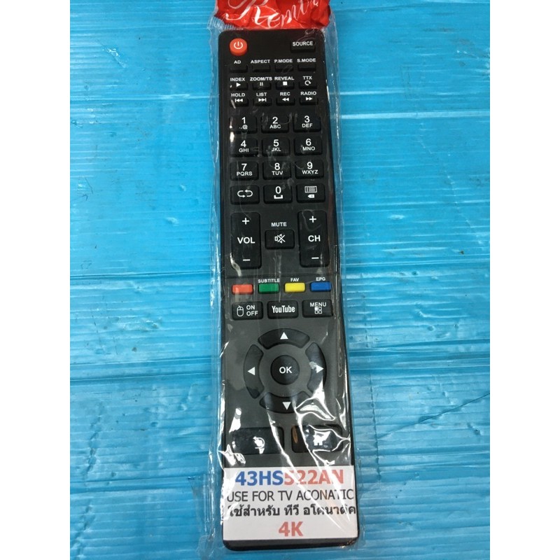 REMOTE TV LED ACCONATIC435s522
