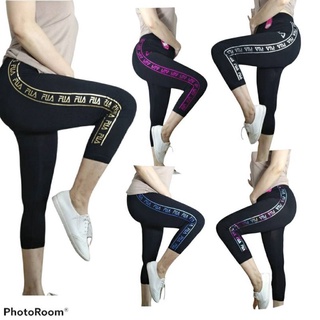 กางเกง Leggings 8721 กางเกง 5 ส่วน เลกกิ้ง กางเกงโยคะ กางเกงวิ่ง กางเกงออกกำลังกาย อ้วน คนท้องใส่ได้