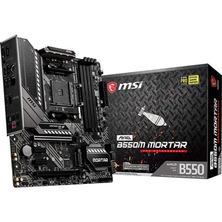 เมนบอร์ด MSI MAG B550M Mortar Gaming Motherboard (AMD AM4, DDR4, PCIe 4.0, SATA 6Gb/s, M.2,)