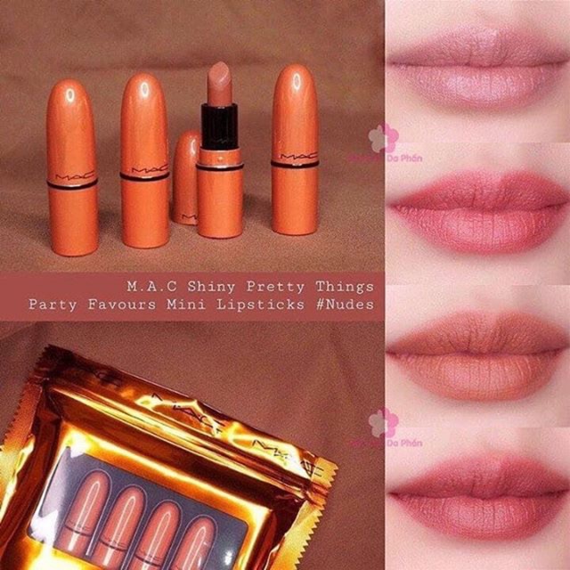 mac shiny pretty things party favours mini lipsticks