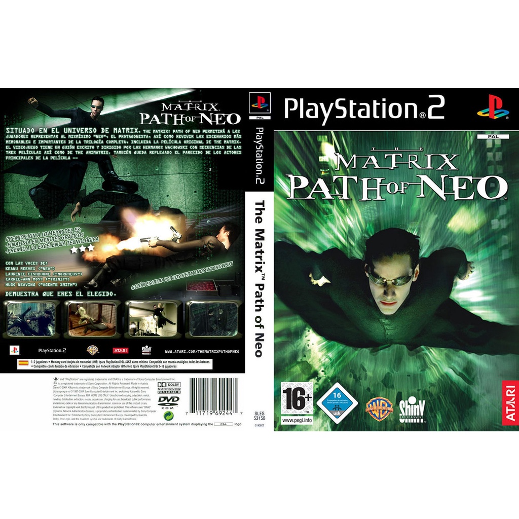 แผ่นเกมส์ PS2 The Matrix Path of Neo คุณภาพ ส่งไว (DVD)
