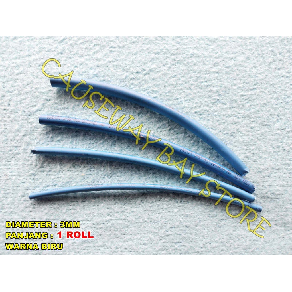 BURNING INSULATION (HEAT SHRIMP) 3MM X 1 ROLL (200 M) สีฟ้า