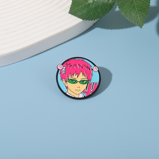 เข็มกลัด รูปการ์ตูนอนิเมะ Saiki Kusuos Disaster Enamel Pin เครื่องประดับ สําหรับเก็บสะสม