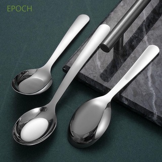 Epoch ช้อนซุปสแตนเลสสําหรับร้านอาหารค่ําโต๊ะอาหารโรงแรม