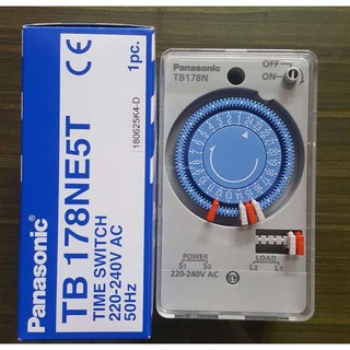 Panasonic นาฬิกาตั้งเวลา พานาโซนิค 24 ชั่วโมง ขีดละ 30 นาที 15A 220 - 250V Automatic Time Switch TB178NE5T