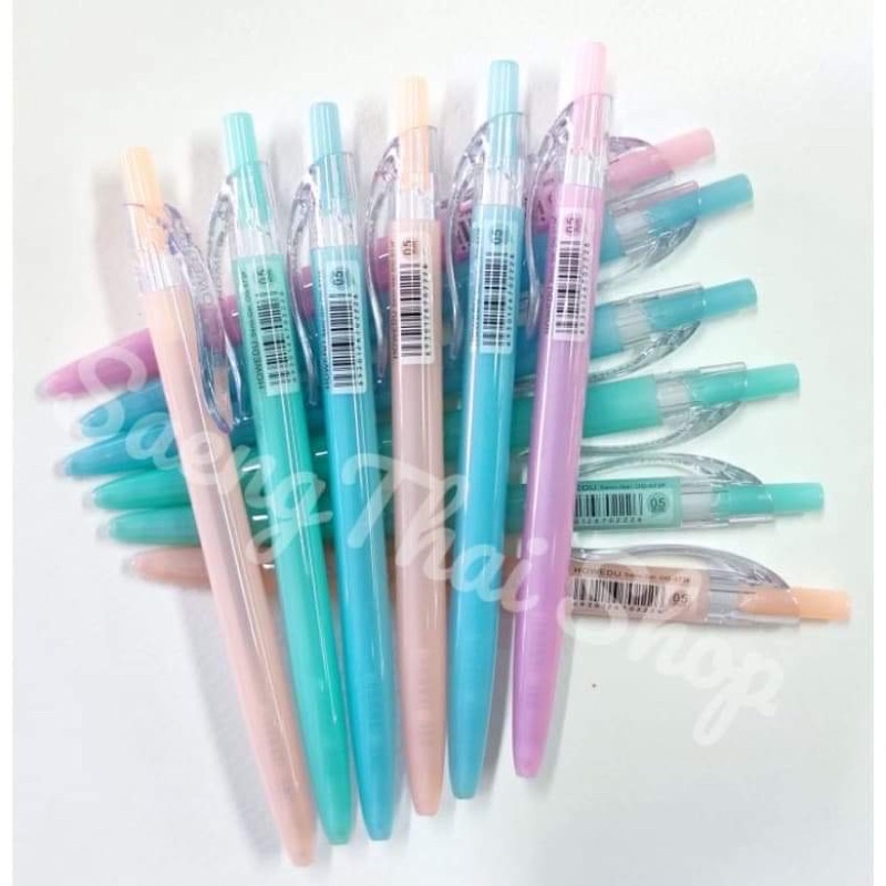 ปากกาลูกลื่น แบบกด EDU OG-573F หมึกน้ำเงิน 0.5 mm (12 ด้าม)​