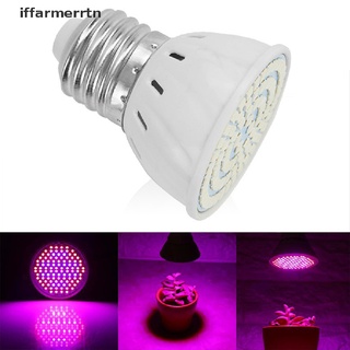 {iffarmerrtn} หลอดไฟปลูกต้นไม้ LED E27 48 60 80 220V สําหรับปลูกพืชไฮโดรโปนิก ฟูลสเปกตรัม