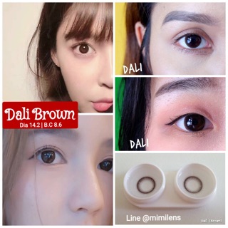 คอนแทคเลนส์ บิวตี้เลนส์ : รุ่น Dali brown ขนาด 14.2【﻿หมดอายุ 08/2022】