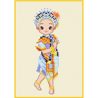 ชุดปักครอสติช ฉุยฉายพราหมณ์ (NTD-02) Cross Stitch Kit