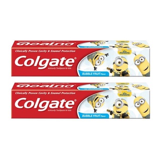 🔥ดีสุดๆ!! COLGATE คอลเกต ยาสีฟัน รสบับเบิ้ลฟรุต-มินเนี่ยน (แพ็ค2กล่อง) 🚚พร้อมส่ง!! 💨