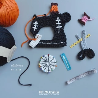 MOMOTARA No. 15668 เส้นด้ายกลม Yarn เชือกกลม Tubular Yarn ขนาด 0.3 CM ยาว 200 หลา เชือก เทป diy วัสดุตกแต่ง cord rope