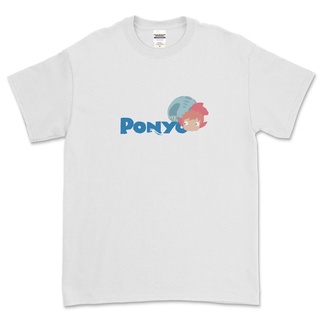 เสื้อยืด พิมพ์ลายอนิเมะ Ponyo STUDIO GHIBLI/ANIME