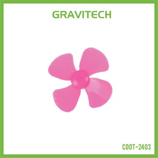 [Gravitechthai]80mm Fan Propeller Blade with 2mm Shaft - Pink