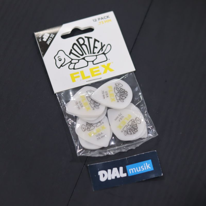 Dunlop Tortex Flex 466P - ปิ๊กกีตาร์ 1 แพ็ค มี 12 ชิ้น