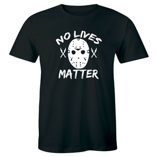 เสื้อยืดผ้าฝ้ายพิมพ์ลายขายดี เสื้อยืดผ้าฝ้าย แบบนิ่ม ทรงหลวม พิมพ์ลาย No Lives Matter 13a แฟชั่นสําหรับผู้ชาย