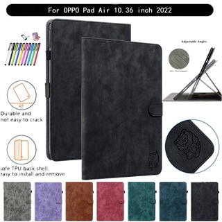 เคสแท็บเล็ตหนัง ฝาพับแม่เหล็ก พร้อมช่องใส่บัตร สําหรับ Oppo Pad Air 10.36 นิ้ว 2022