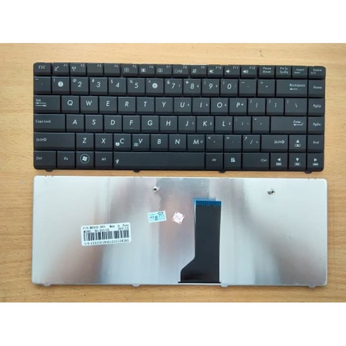 คีย์บอร์ด Asus K43 K43BR K43BY K43E K43TA K43TK K43U - สีดํา