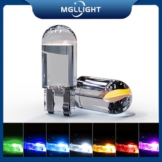 MGLLIGHT หลอดไฟป้ายทะเบียนรถ ไฟแสดงสถานะความกว้าง ไฟวิ่งกลางวัน ไฟอ่านหนังสือ T10 W5W Cob 194 168 LED 1 ชิ้น