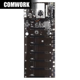 เมนบอร์ด 8 การ์ด ATERMITER BTC T37 DDR3 CRYPTO BTC ETH MINING MINER BITCOIN ETHEREUM RIG MAINBOARD MOTHERBOARD