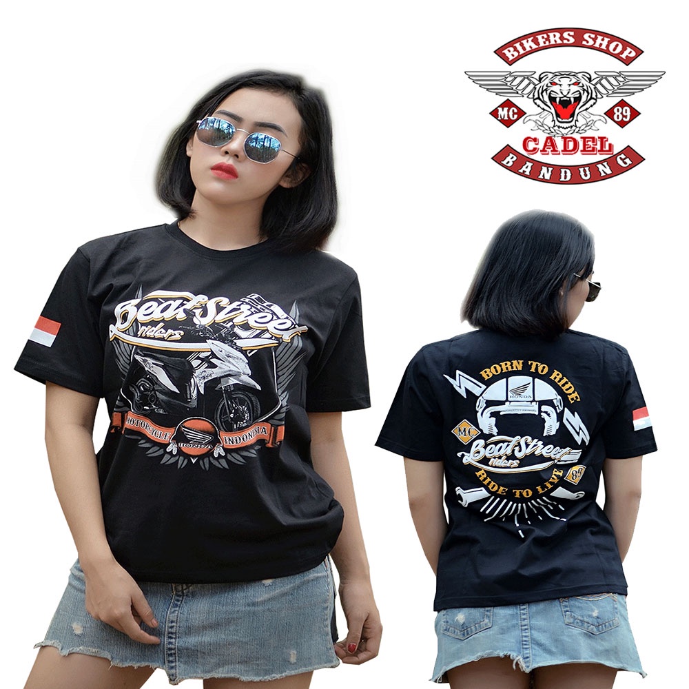 CDL89 HONDA BEAT STREET HBS01 MOTORCYCLE BIKER ORIGINAL CADEL BANDUNG KM01 เสื้อยืด