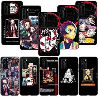 เคสโทรศัพท์ซิลิโคน TPU แบบนิ่ม ลาย SL106 Demon Slayer Kamado Tanjiro สีดํา สําหรับ Huawei Nova 10 Pro Nova 9 SE Y6p 2020 Y9s