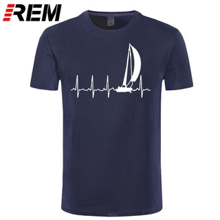 เสื้อยืดแขนสั้น ผ้าฝ้าย 100 ลาย SAILING IN A HEARTBEAT แฟชั่นฤดูร้อน สําหรับผู้ชาย