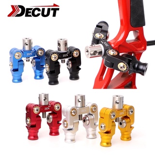 Decut 3 สี Recurve Bow Balance Rod V Bar ยิงธนู Stabilizer รถมุมเชื่อมต่อที่นั่ง Balance Rod Damping V bar