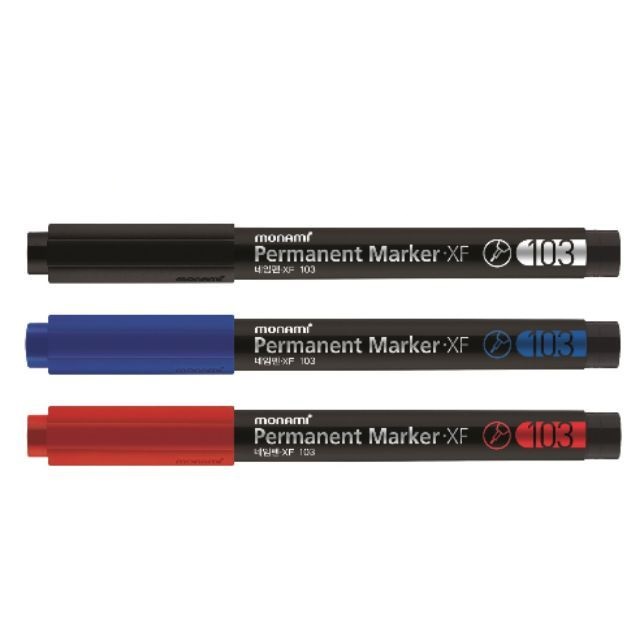 MONAMI Permanent Marker ปากกามาร์คเกอร์ หัวเข็ม 103/122/128