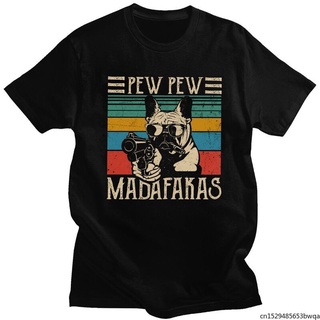 Pew Pew Madafakas เสื้อยืดแขนสั้นสไตล์วินเทจสําหรับผู้ชาย Merch