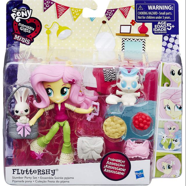 My Little Pony Equestria Girls Minis Fluttershy Slumber Party Set