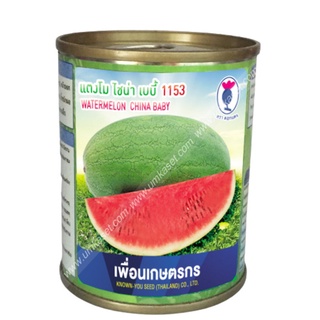 แตงโม ไชน่าเบบี้ 1153(20กรัม,40กรัม)เพื่อนเกษตรกร