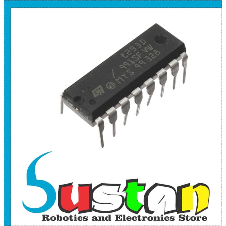 L293D L293 L 293 D 293D มอเตอร์ไดร์เวอร์โหมดคู่ DC 2 ช่อง H-Bridge