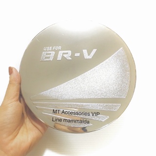 BRV BR-V ครอบฝาถัง สีโครเมี่ยม