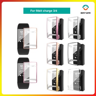 เคสซิลิโคน TPU แบบเปลี่ยน สําหรับ Fitbit Charge 3 4 3 4