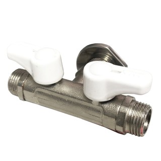 Mini ball valve MINI BALL VALVE ANA MM 1/2” WHITE Water valve Water supply system มินิบอลวาล์ว มินิบอลวาล์วแบ่งน้ำ MM AN