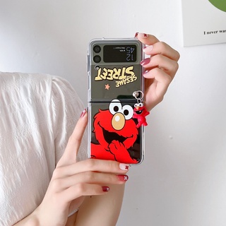 เคสโทรศัพท์มือถือแบบแข็ง ใส กันกระแทก ลายการ์ตูนน่ารัก สําหรับ Samsung Galaxy Z Flip 4 Z Flip 3