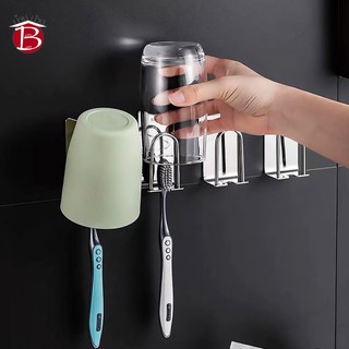 BANBAN H640 ที่วางแปรงสีฟัน ที่วางแก้ว ที่วางยาสีฟัน สำหรับติดผนัง แบบแขวน สแตนเลส